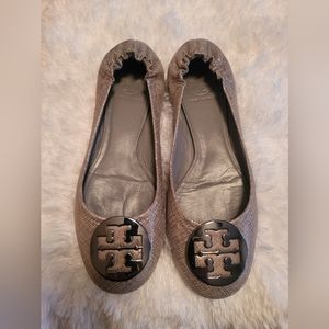 Tory Burch Reva Ballet flats Silver